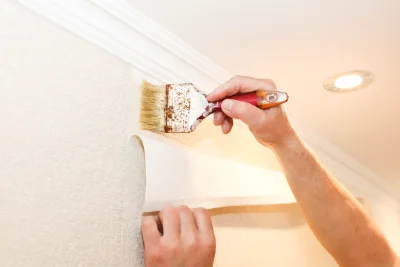 Pose de papier peint à la Bassée — revêtements muraux et toiles de verre